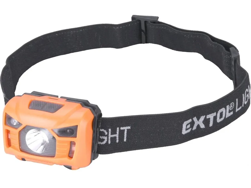 EXTOL LIGHT čelovka 100lm, nabíjecí, USB, 3W LED