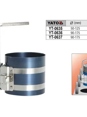 Přípravek na vkládání pístních kroužků 50-125mm hloubka 75mm YATO