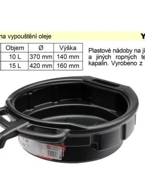 Nádoba na vypouštění oleje 15 L (YT-0717)