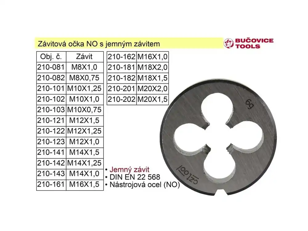 Závitové očko M18x1,5 NO jemný závit