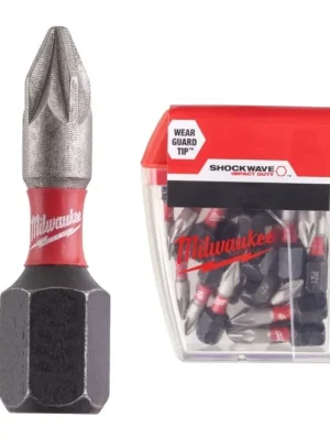 MILWAUKEE Shockwave bit křížový PZ2x25mm 1/4 Impact Duty - 25ks