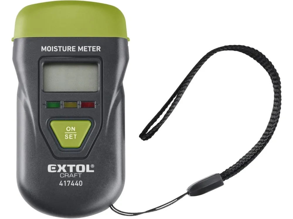 EXTOL CRAFT vlhkoměr pro měření vlhkosti dřeva, omítky a podobných materiálů 417440
