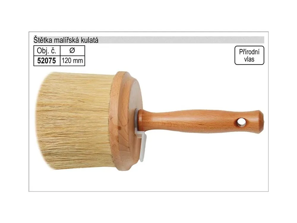 Štětka malířská kulatá 120mm