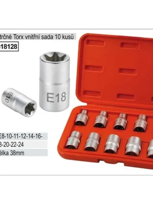 Nástrčné hlavice torx sada 10 kusů vnitřní E8-E24