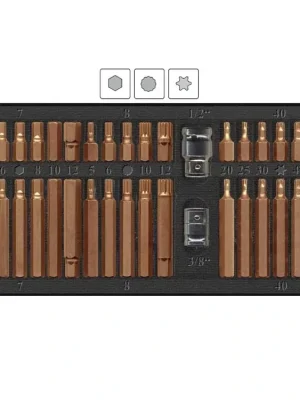 Bity Imbus, XZN Spline (tisícihran), Torx, sada 40 dílů, pro ráčny 3/8“ a 1/2", Yato