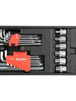 Vložka do zásuvky, YT-55451, klíče Torx a Imbus, sada 31 kusů, Yato