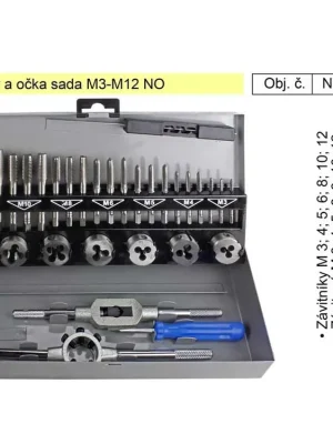 Závitníky a očka sada M3-M12 NO - NW01032, sada závitníků