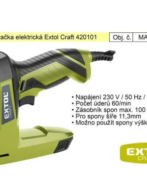 Sponkovačka elektrická Extol Craft 420101 45W