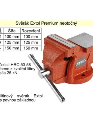 Svěrák Extol Premium neotočný 100 mm