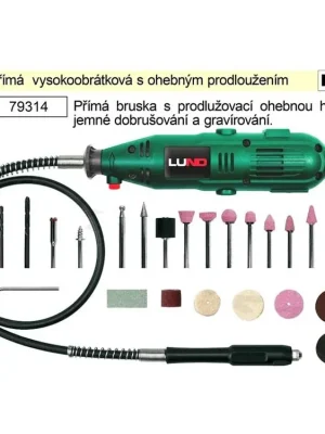 Bruska přímá vysokoobrátková 135 W Lund TO-79314
