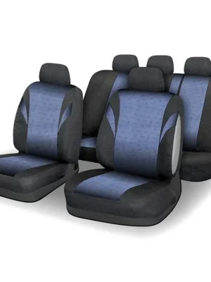 Potahy sedadel sada 9ks POLY modré AIRBAG