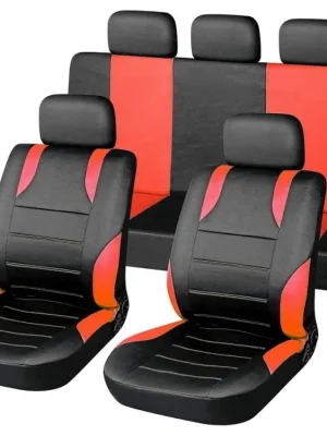 Potahy sedadel sada 9ks SPORT červené AIRBAG