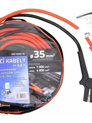 Startovací kabely 35 délka 4,5m TÜV/GS DIN72553