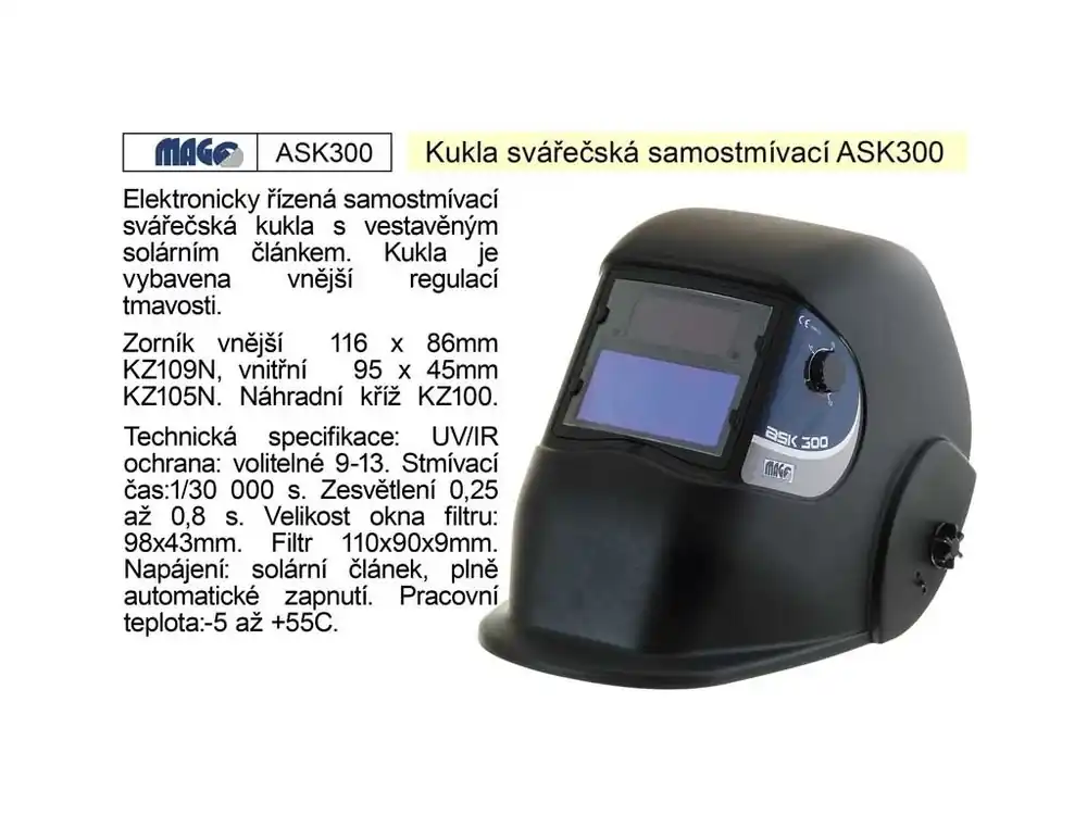 Svářecí kukla samostmívací ASK 300