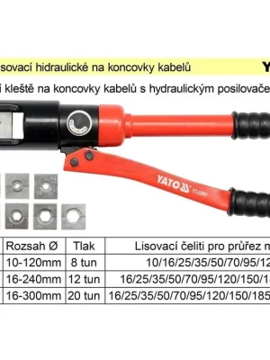 Kleště lisovací na koncovky kabelů 16-240mm2