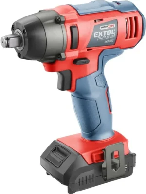 EXTOL PREMIUM utahovák rázový 1/2" aku SHARE20V, 180Nm, 20V Li-ion, 2000mAh