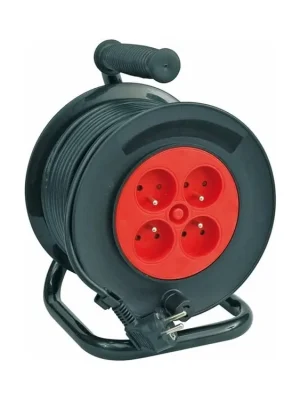 Kabel prodlužovací 40 m 4 zásuvky typ E buben