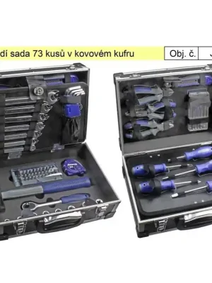 Nářadí sada 73 kusů v kovovém kufru - Magg JY0073