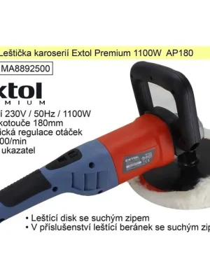 Leštička karoserií Extol Premium 1100W  AP180