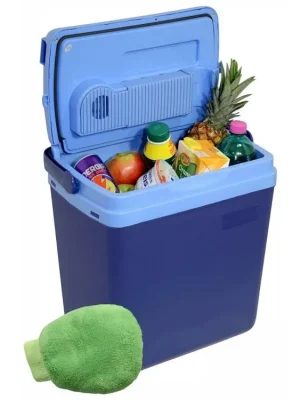 Chladící box 25litrů BLUE 220/12V displej s teplotou