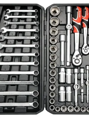 YATO Gola sada 1/2", 3/8", 1/4" + příslušenství 111 ks YT-38831