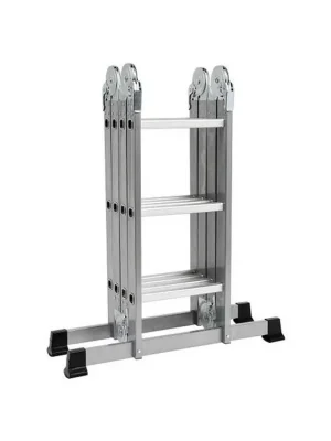 Víceúčelový skládací žebřík, 4x3 příčky, výška 3,4m