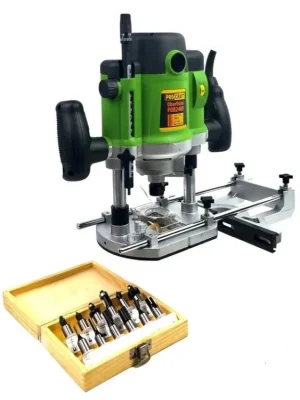 PROCRAFT Frézka horní 12mm 2000W + sada fréz POB2400