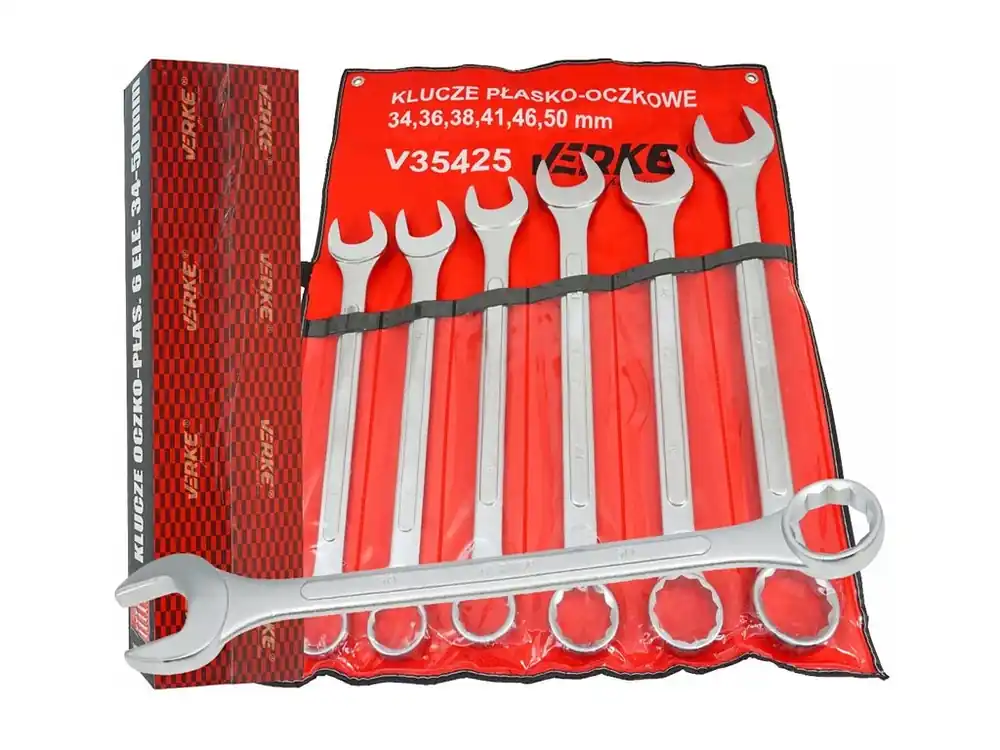 VERKE PREMIUM Klíče očkoploché sada 6 kusů 34-50mm V35425