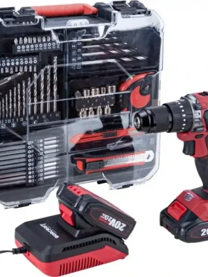Worcraft CHD-S20LiBAT Aku vrtací šroubovák 20V, bezuhlíkový příklep 2x2.0Ah kufr ShareSYS