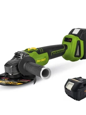PROCRAFT PWA216 Aku úhlová bruska 125mm, bezuhlíková, 20V 2x4.0Ah
