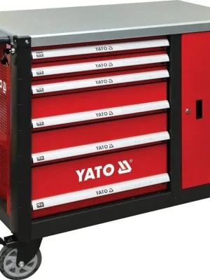 YATO Dílenský vozík 6 zásuvek + skříňka