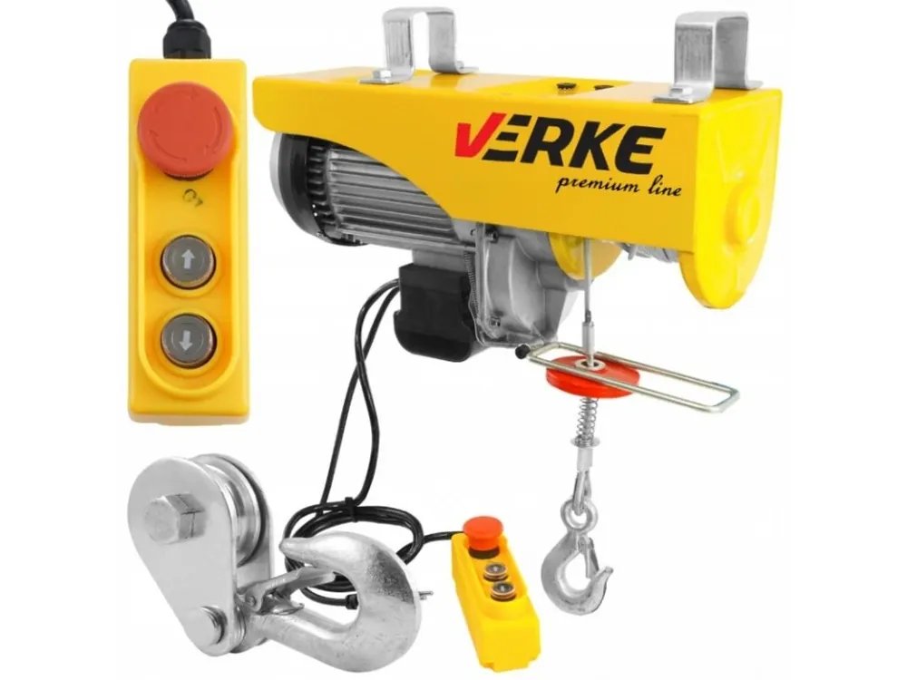 VERKE Elektrický lanový zvedák 1000/500kg V06053