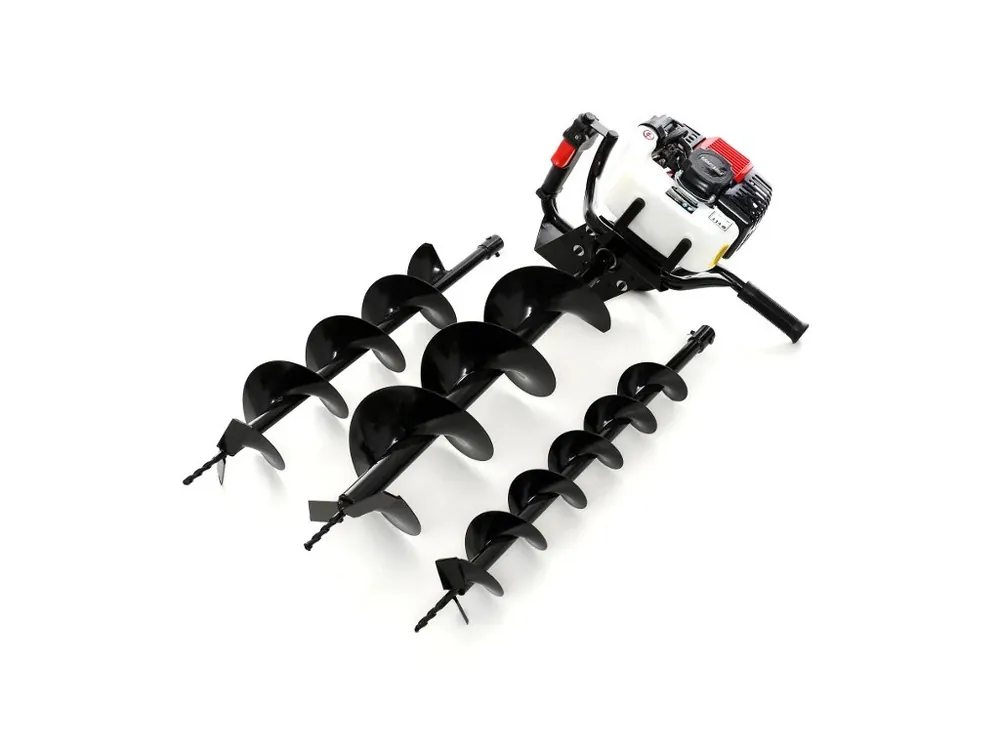 Motorový zemní vrták 3,8kW + 3 vrtáky KD174 KRAFT&DELE