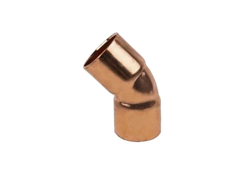 Oblouk 5041 45°, 15mm, s konci na vnitřní pájení, měď