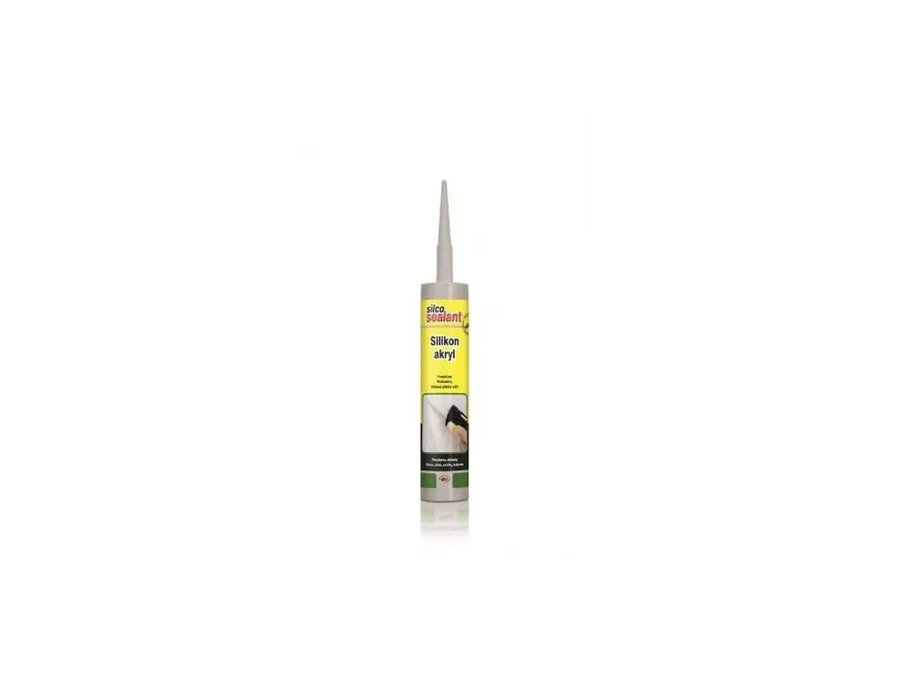 Silikonakryl jednosložkový přetíratelný, 310 ml, bílý, SILCO