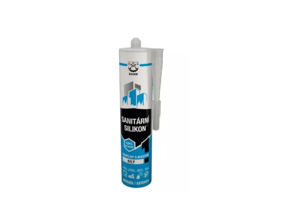 Silikon sanitární bílý 280 ml, BULDOK