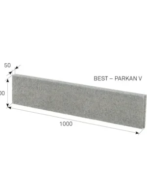 Obrubník BEST-PARKAN V přírodní -100x30x5cm