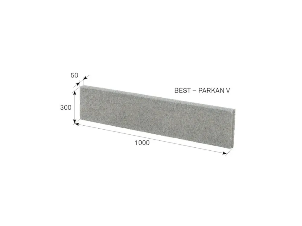 Obrubník BEST-PARKAN V přírodní -100x30x5cm