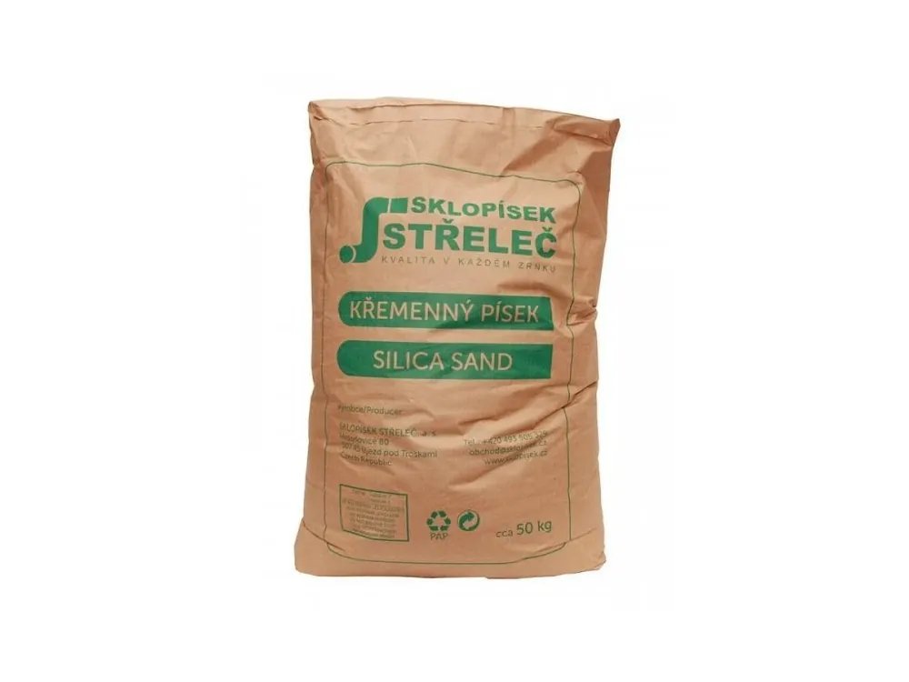Písek křemenný - 50kg (zámk.dl, pískoviště, trávníky...)