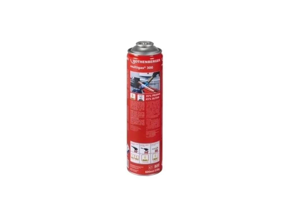 ROTHENBERGER MULTIGAS 300 kartuše plynová 600ml, s teplotou plamene do 1900°C