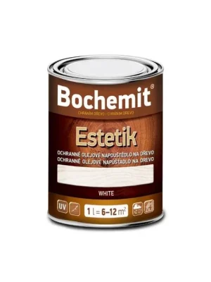 Bochemit Estetik Bílý 1L, olejové napouštědlo na dřevo