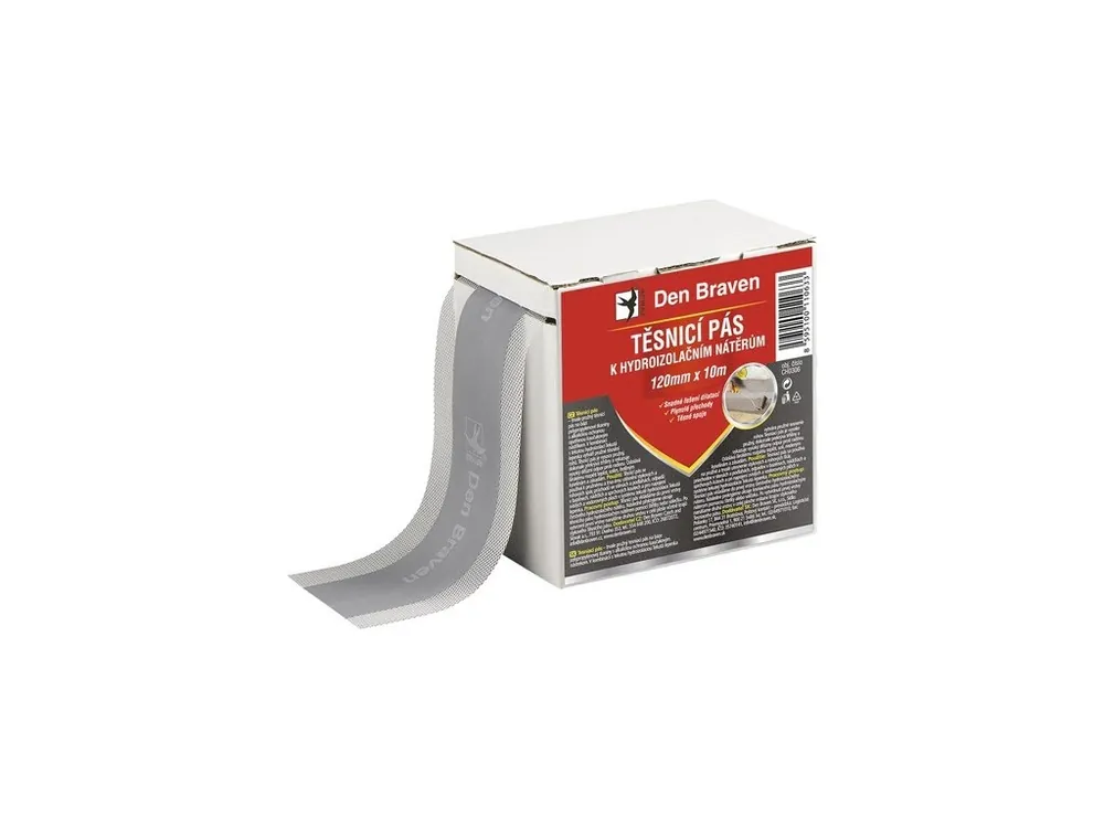 Těsnící pás k hydroizolačním nátěrům 120mm x 10m , Den Braven