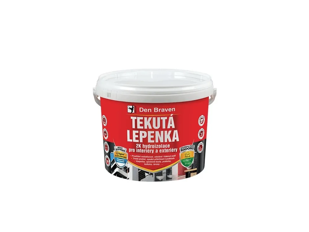 Tekutá lepenka 2K hydroizolace - 7 kg - Den Braven