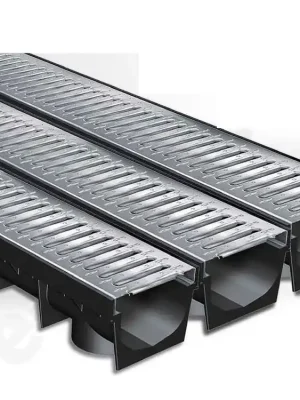 MEA - 3-PACK MEA PARK - 3m žlabu + 2 čela + odtok dna