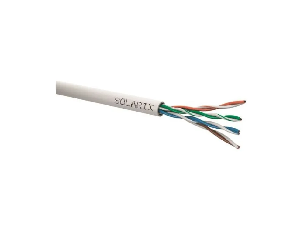 Kabel Solarix UTP 5e, PVC drát SXKD-5e-UTP-PVC