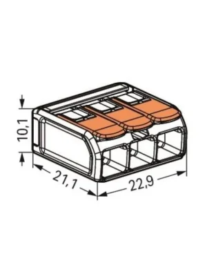 Svorka WAGO 221-613, 3 pólová