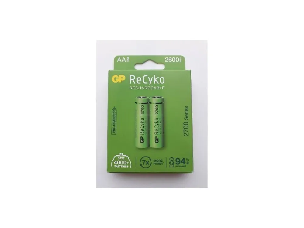 Baterie dobíjecí GP RECYKO 2700 AA (HR03), 2BL blistr