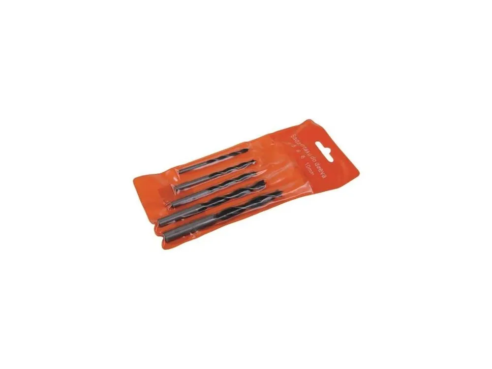 Vrták do dřeva, SET, 4 – 10 mm, 5 ks