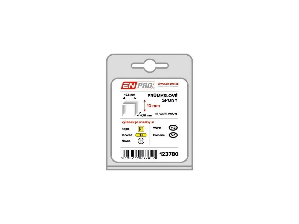 Spony PROFI, 581/10 mm, 1000 ks, ENPRO