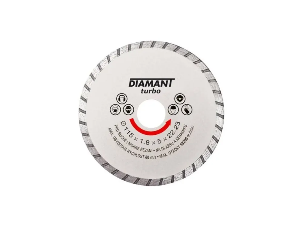 Kotouč diamantový turbo Ø 125 x 22.2 mm, DIAMANT